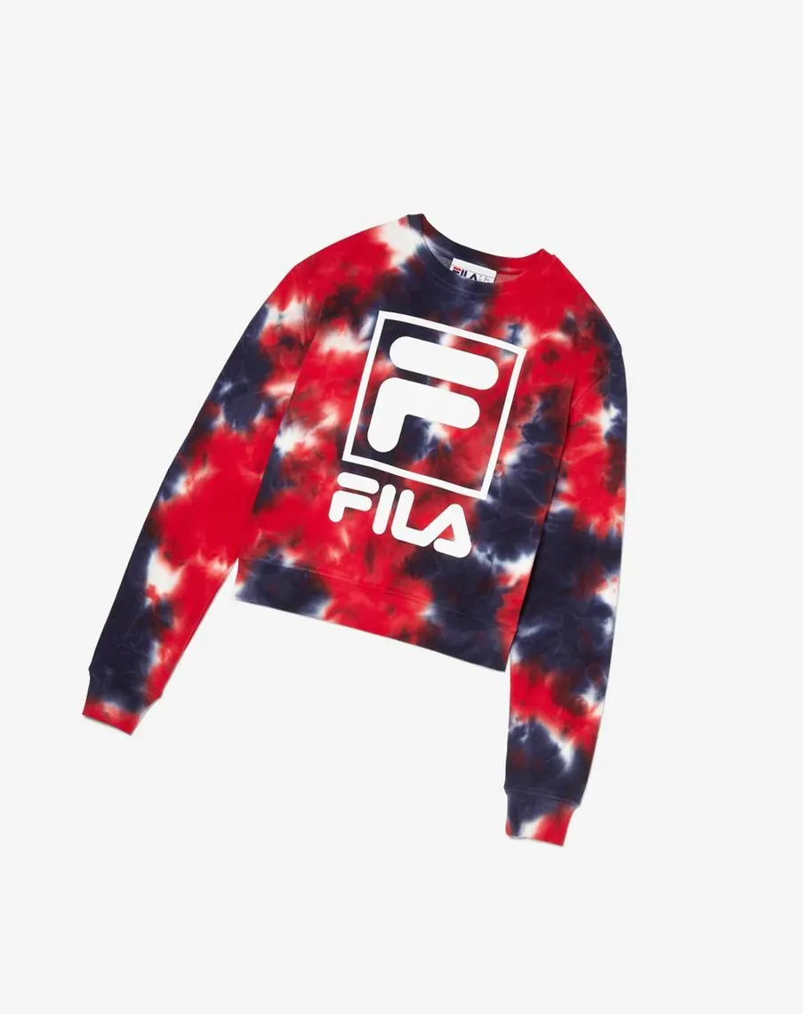 Fila Ashley Tie Dye Sweatshirt K rm z Ti ortu Fila amiral gemisi ma azas